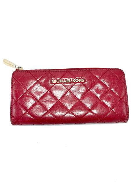 billetera roja michael kors